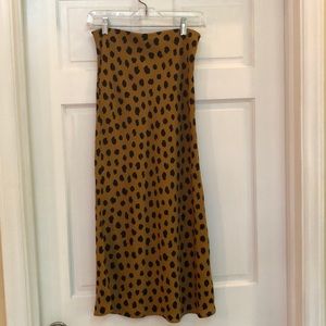 Madewell animal print skirt